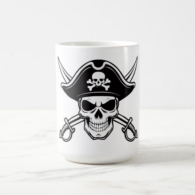 Skull and sabers coffee mug (Center)