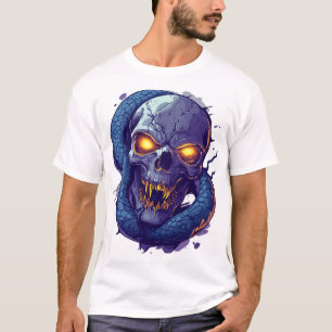 Skull and Serpent Duel T-Shirt