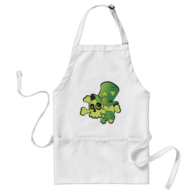 Skull and Shamrocks Standard Apron (Front)