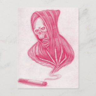 Skull and Smoke Postcard