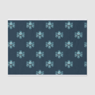 Skull and Snowflake Christmas Tissue Paper