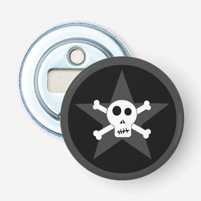 Skull and Star Bottle Opener (Front)