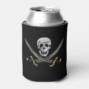 Skull and Swords Pirate Flag Can Cooler