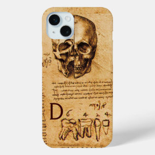 SKULL AND TEETH ,DENTAL CLINIC ,DENTIST MONOGRAM iPhone 15 MINI CASE