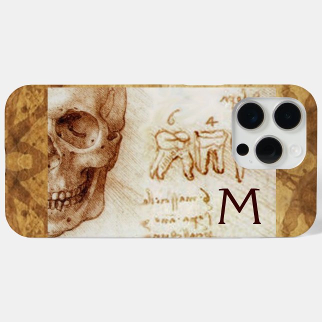 SKULL AND TEETH ,DENTAL CLINIC ,DENTIST MONOGRAM Case-Mate iPhone CASE (Back (Horizontal))