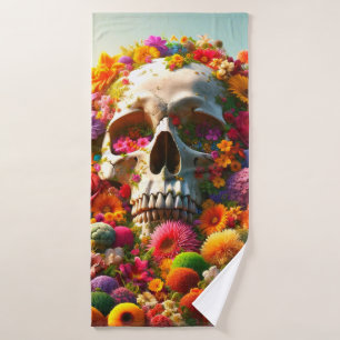 Skull Art Bath Towel