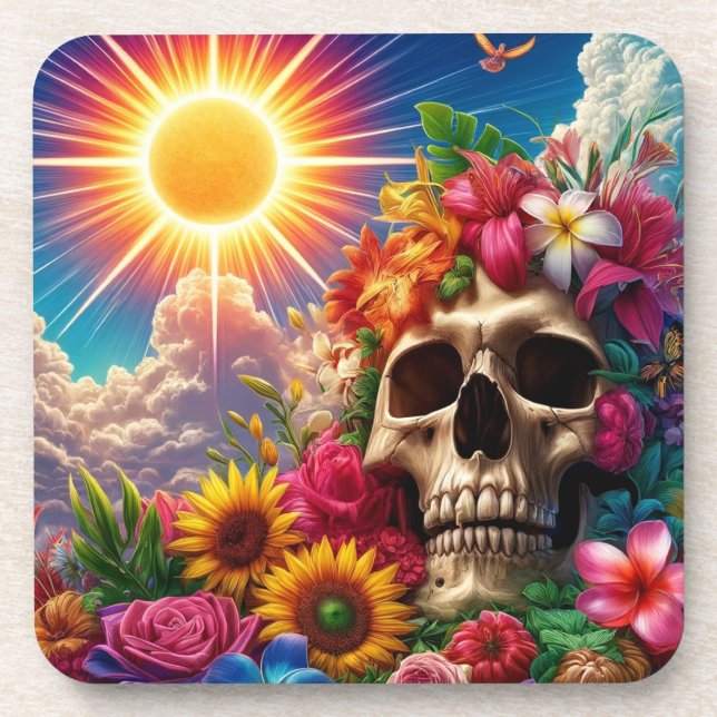 Skull Art Coaster (Front)