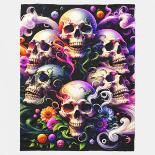 Skull Art Fleece Blanket