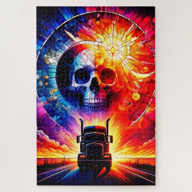 Skull Art Jigsaw Puzzle (Vertical)