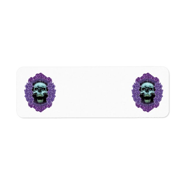 Skull Art Return Address Label (Front)