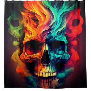 Skull Art Shower Curtain