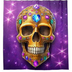 Skull Art Shower Curtain