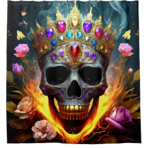 Skull Art Shower Curtain