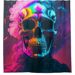 Skull Art Shower Curtain