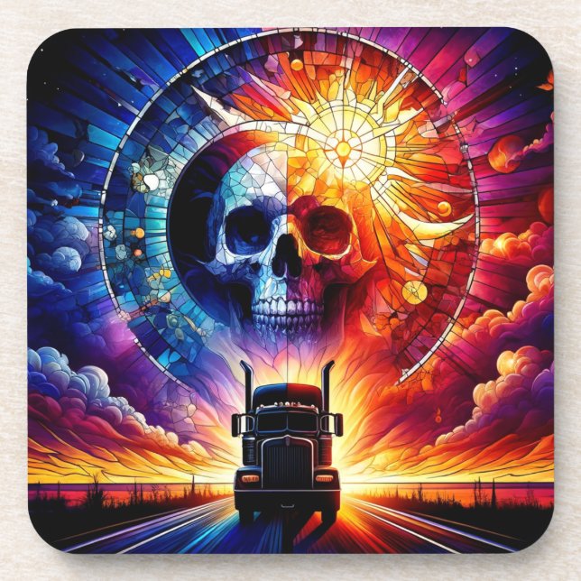 Skull Artwork Coaster (Front)