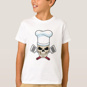 Skull as Cook with Cooking hat T-Shirt