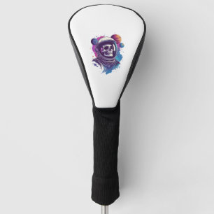 Skull Astronaut Explorer Golf Head Cover