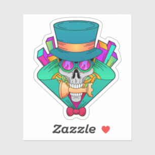 Skull at Chess with Chess piece Rook