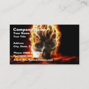 Skull Atomic Bomb Business Card