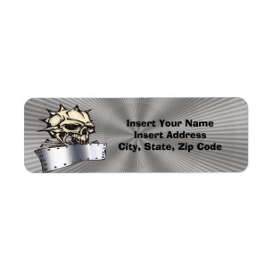 Skull Avery Label Return Address Label