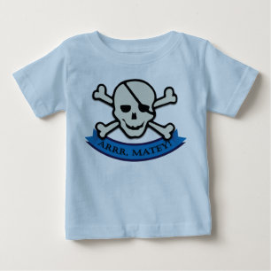 Skull - Baby Blue Fine Jersey T-Shirt