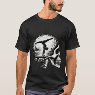 Skull Balance Acrobat Silhouette T-Shirt