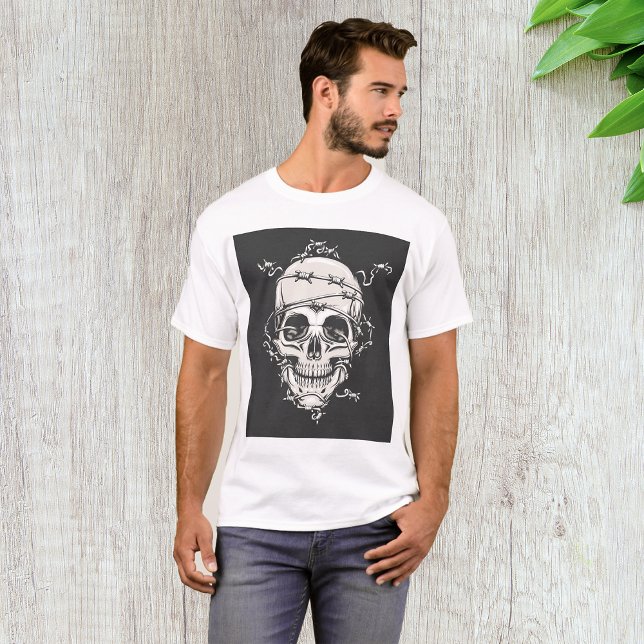 Skull Barbed Wire T-Shirt (Creator Uploaded)