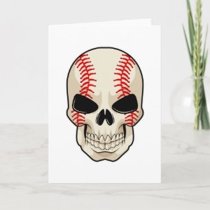 Skull Baseball Sports Card