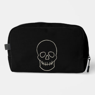 Skull - Bat Black and Bone White Dopp Kit