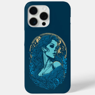 Skull Beauty Gothic Female Portrait iPhone 15 Pro Max Case