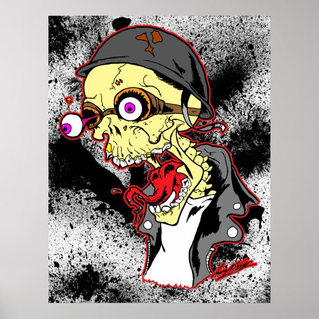 Skull Biker Poster (Front)
