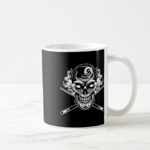 Skull Billiards Snooker Billiard 8 Ll Player Cue S Coffee Mug