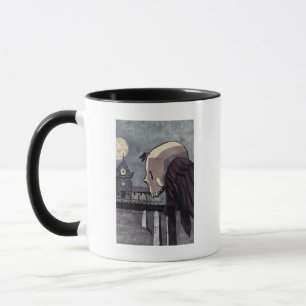 Skull Bird perched in a Graveyard mug