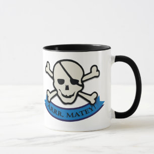 Skull - Black 11 oz Ringer Mug