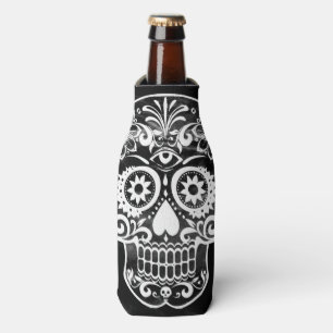 Skull,black and white bottle cooler