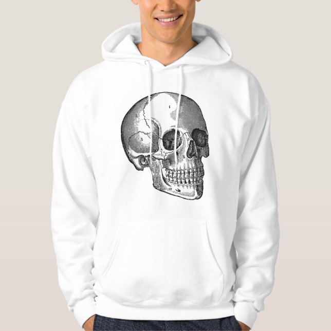 Skull - Black Hoodie (Front)