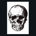 Skull Black White Pop Art Fantasy Art Heavy Metal Poster<br><div class="desc">Fantasy Art Skull Skeleton Poster Print - Black & White Heavy Metal Punk Rock College Pop Art</div>