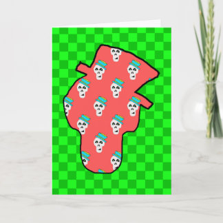 SKULL BLANK GREETING CARD