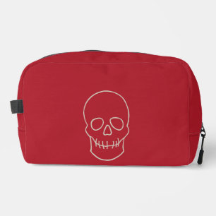 Skull - Blood Red and Bone White Dopp Kit