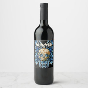 Skull Blue, Custom Winery Labels