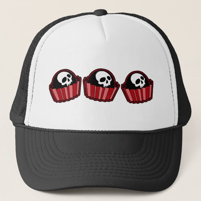 Skull Bonbon Trucker Hat (Front)
