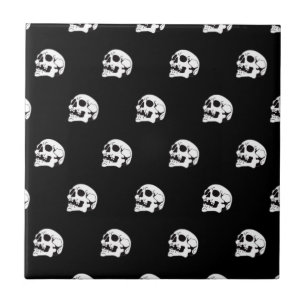 Skull Bone Pattern II Ceramic Tile
