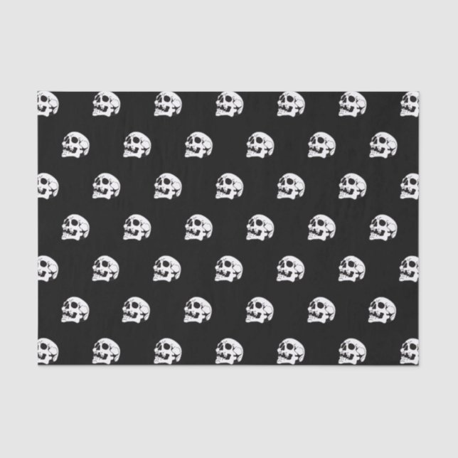 Skull Bone Pattern II Tissue Paper (Front)