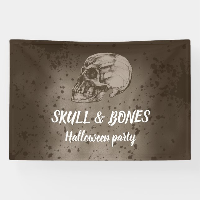 Skull & Bones Halloween Banner (Horizontal)