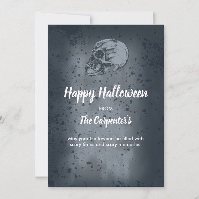 Skull & Bones Halloween card (Front)