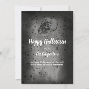 Skull & Bones Halloween card