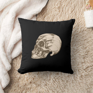 Skull & Bones Halloween Cushion