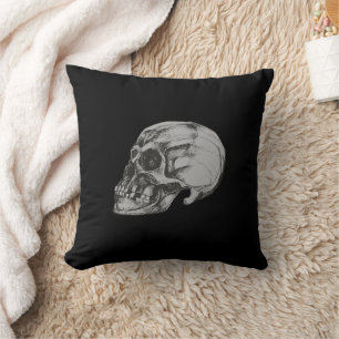 Skull & Bones Halloween Cushion