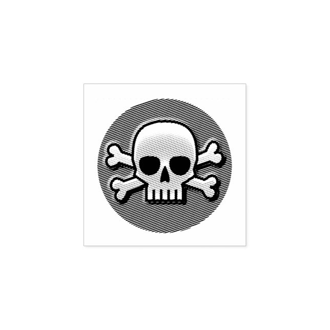 Skull & Bones Rubber Stamp (Imprint)