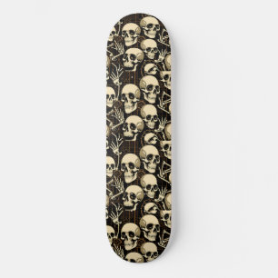 Skull bones skateboard